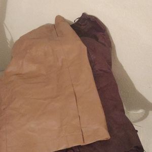 1 of 3 size 22 Bagatelle leather skirt.